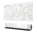 Topographic Mousepad ( White )
