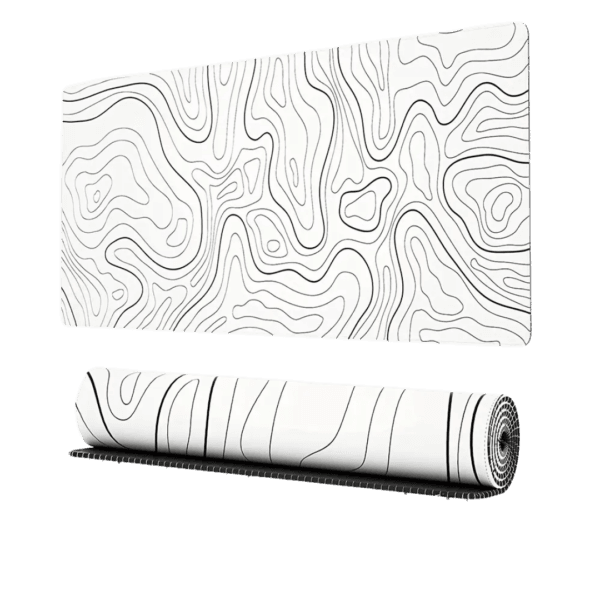 Topographic Mousepad ( White )