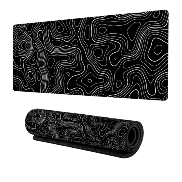 Topographic Mousepad ( Black )