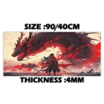 Mousepad White&RED S