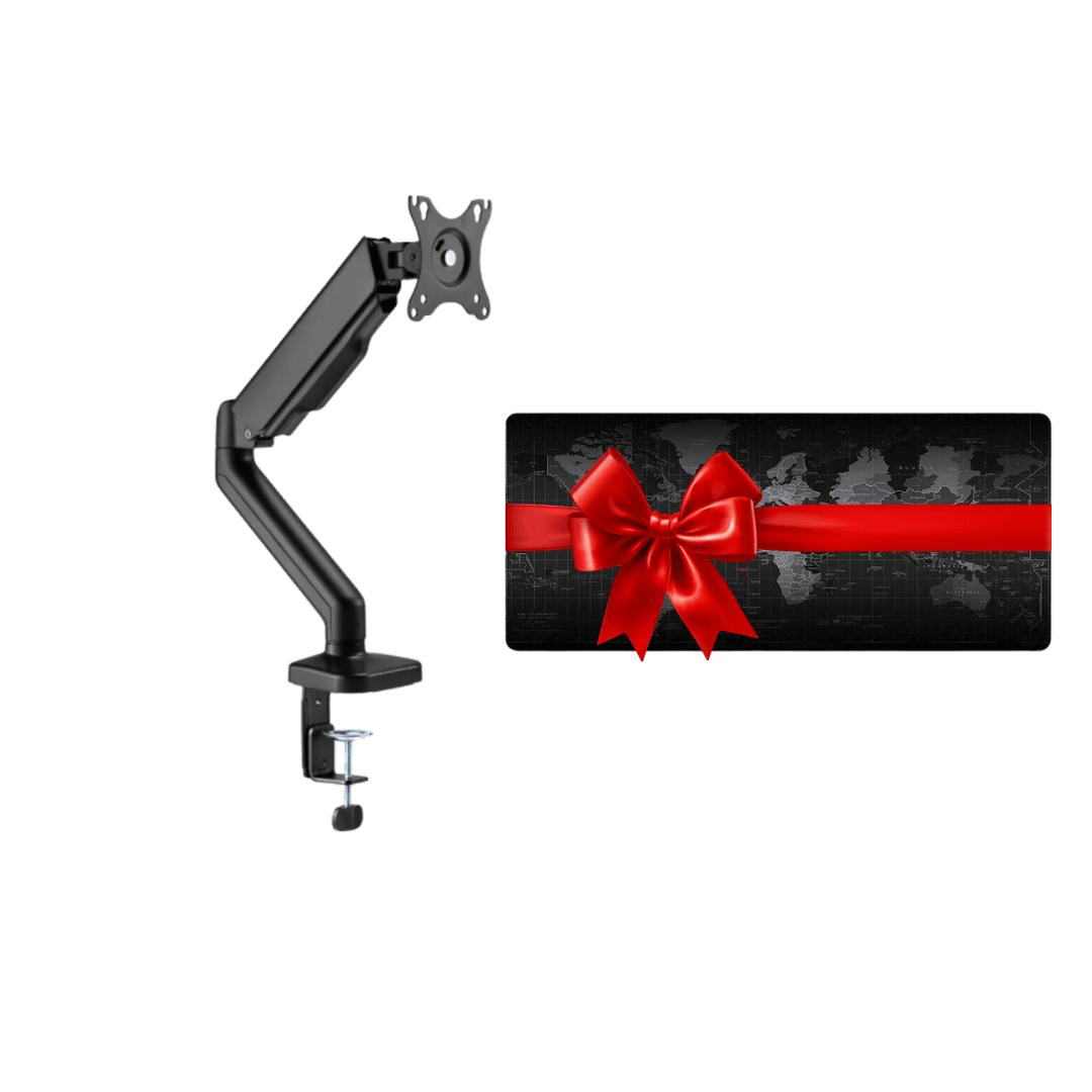 Single Arm Single Monitor Arm + Free Mousepad - Image 1