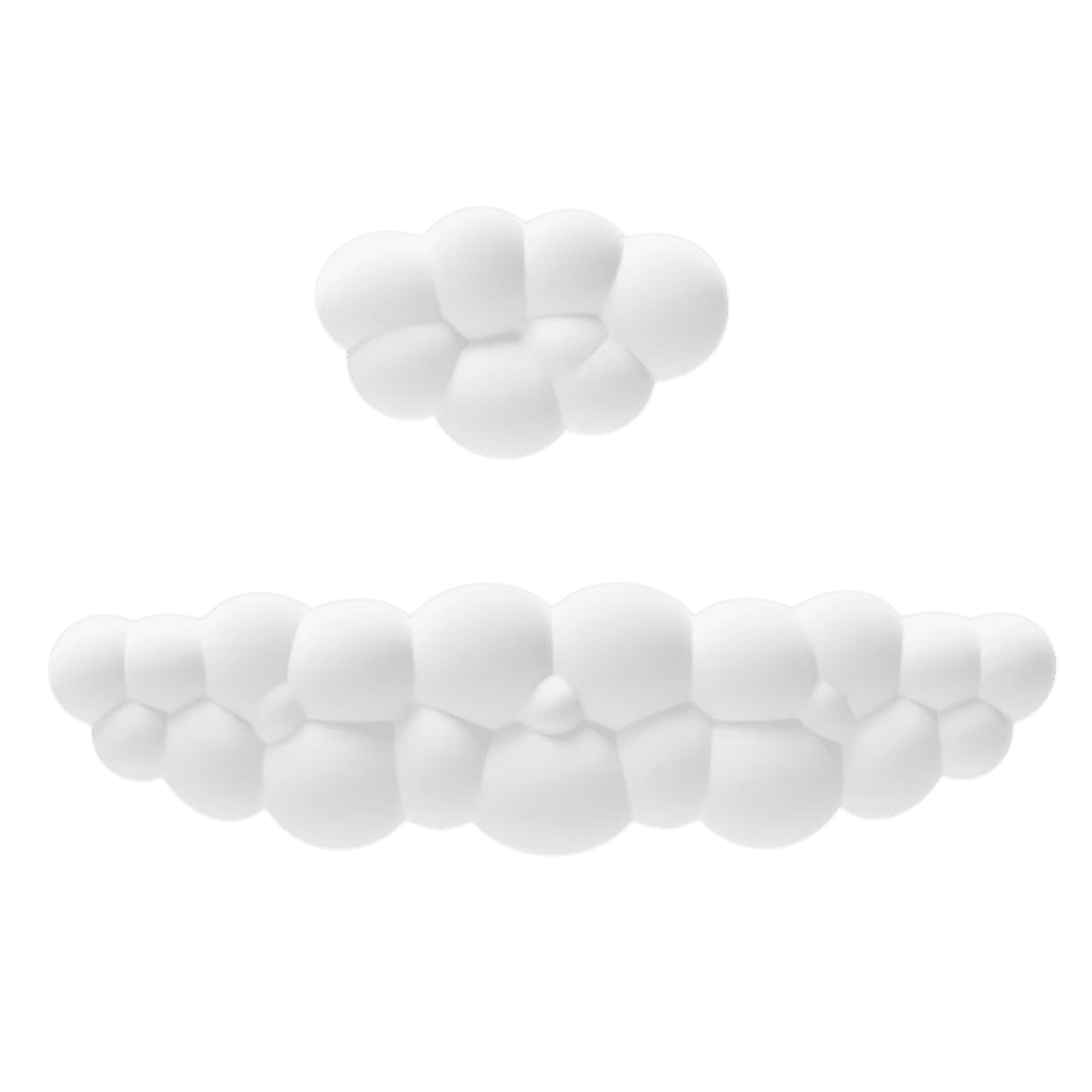 Untitled design (58) Cloud Keyboard Wrist Rest - Image 1