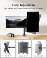 M052 Dual Monitor Arm Stand - Image 7