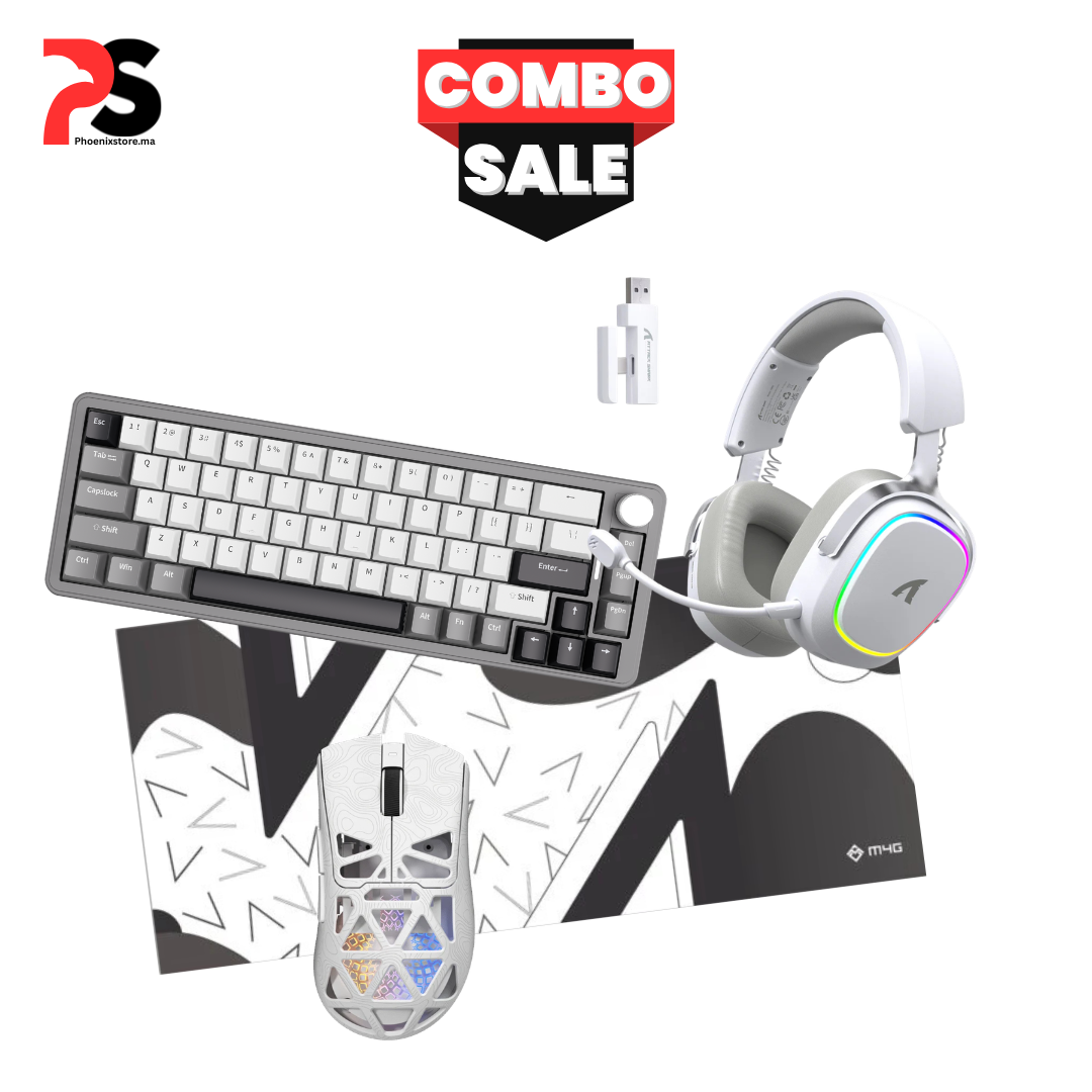 Combo Starter with headset white Ultimate Gaming Starter Combo - Image 1