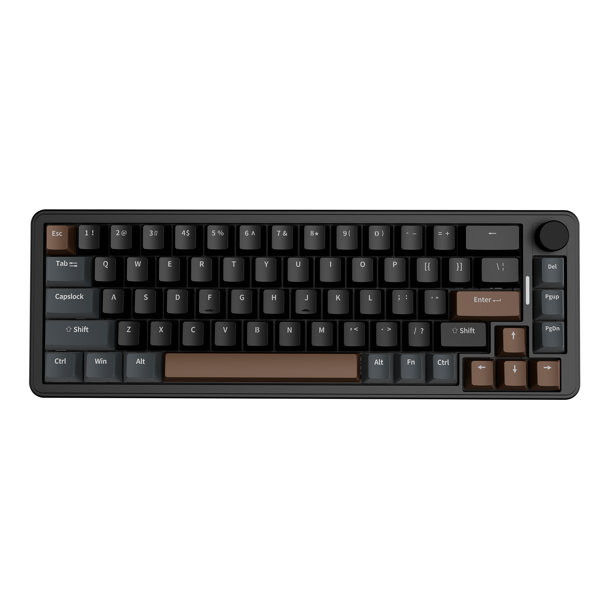 gmblack b2 (2) GM68-V2 Mechanical Keyboard Black & Coffee - Image 1