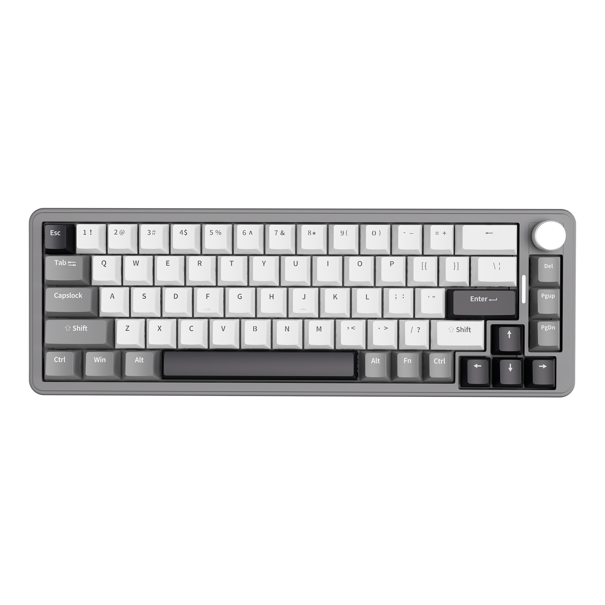 gmwhite v2 6 GM68-V2 Mechanical Keyboard Grey & White - Image 1