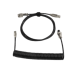 HOMEFISH Coiled USB-C Keyboard Cable with Aviation Connector