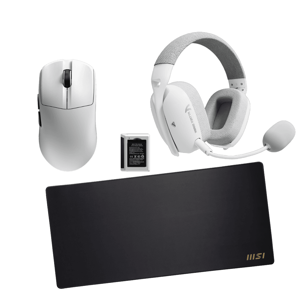 Combo 730 White Wireless Gaming Combo – L80 Pro + G13S - Image 1