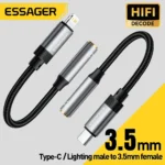 ESSAGER USB-C to 3.5mm DAC Audio Adapter - Image 5