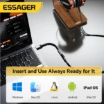 ESSAGER USB-C to 3.5mm DAC Audio Adapter - Image 4