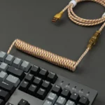 Coiled USB-C Keyboard Cable with Aviation Connector - Image 13